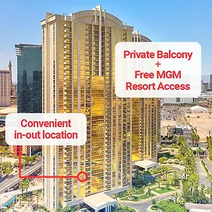 Lady Luck's Vista - Private Balcony - Full Kitchen - Two Full Baths - Jetted Tub - Full Mgm Grand Access W No Fee At Mgm Signature United States